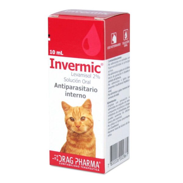 Antiparasitario Invermic Gotas Gato 10 Ml