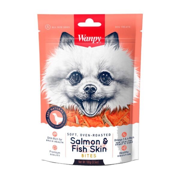 Wanpy Salmon & Fish Skin Bites