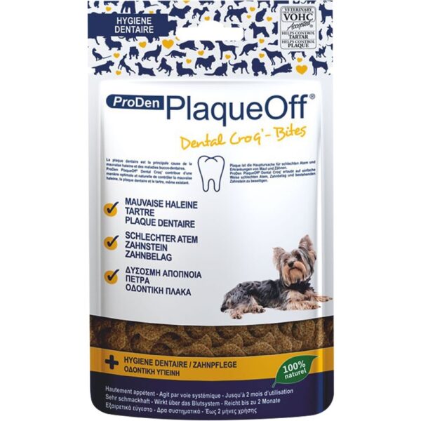 plaqueoff snack dental bites perro 60 gr